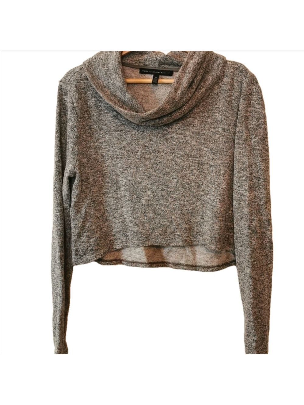 White House Black Market metallic cropped sweater. Size medium